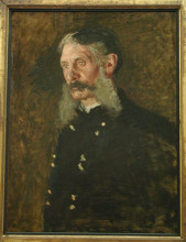Репродукция картины "portrait of general e. burd grubb" художника "икинс томас"
