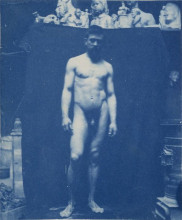 Копия картины "standing nude (samuel murray)" художника "икинс томас"