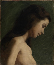 Копия картины "study of a girl&#39;s head" художника "икинс томас"