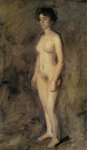 Репродукция картины "nude woman standing" художника "икинс томас"