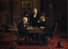 Картина "шахматисты" художника "икинс томас"