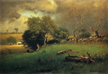 Копия картины "the storm" художника "иннесс джордж"