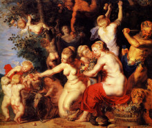 Картина "homage to pomona" художника "йорданс якоб"
