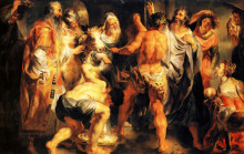 Копия картины "the apostles, st. paul and st. barnabas at lystra" художника "йорданс якоб"