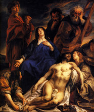 Картина "the lamentation" художника "йорданс якоб"