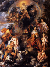 Репродукция картины "allegory of the peace of westphalia" художника "йорданс якоб"