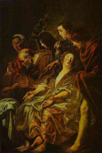 Копия картины "holy women at the sepulchre" художника "йорданс якоб"