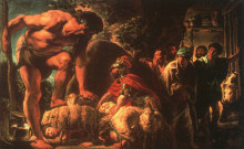 Репродукция картины "odysseus" художника "йорданс якоб"