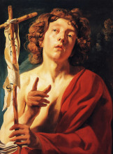 Картина "saint john the baptist" художника "йорданс якоб"