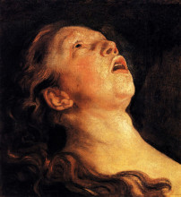 Репродукция картины "study of the head of apollo" художника "йорданс якоб"