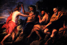 Копия картины "the judgement of midas" художника "йорданс якоб"