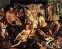 Копия картины "the rest of diana" художника "йорданс якоб"