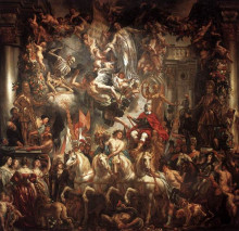 Репродукция картины "triumph of frederik hendrik" художника "йорданс якоб"