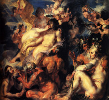 Картина "the apotheosis of aeneas" художника "йорданс якоб"