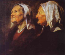 Картина "head of an old woman" художника "йорданс якоб"