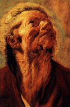 Картина "study of the head of abraham grapheus" художника "йорданс якоб"
