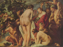 Картина "allegory of abundance" художника "йорданс якоб"