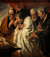 Копия картины "the four evangelists" художника "йорданс якоб"