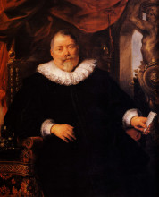 Картина "portrait of johan wierts" художника "йорданс якоб"