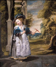 Копия картины "portrait of the painter&#39;s daughter anna catharina oil on canvas" художника "йорданс якоб"