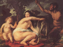 Картина "the childhood of zeus" художника "йорданс якоб"