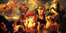 Копия картины "neptune creating the horse" художника "йорданс якоб"