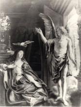 Репродукция картины "the annunciation" художника "йорданс якоб"