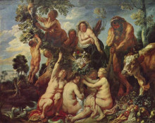 Репродукция картины "the abundance of the earth" художника "йорданс якоб"