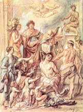 Картина "martyrdom of st. quentin" художника "йорданс якоб"