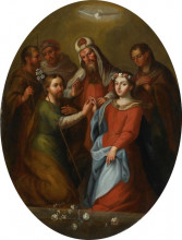 Картина "the marriage of the virgin" художника "кабрера мигель"