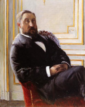 Копия картины "portrait of jules richemont" художника "кайботт гюстав"