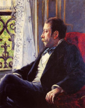 Картина "portrait of a man" художника "кайботт гюстав"