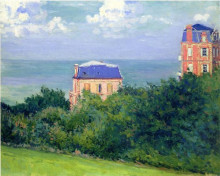 Картина "villas at villers sur mer" художника "кайботт гюстав"