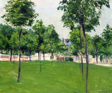 Копия картины "promenade at argenteuil" художника "кайботт гюстав"