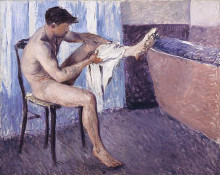 Картина "man drying his leg" художника "кайботт гюстав"