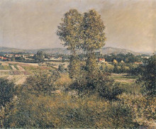 Копия картины "landscape at argenteuil" художника "кайботт гюстав"