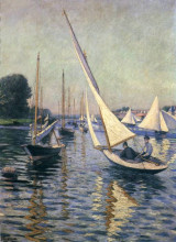 Копия картины "regatta at argenteuil" художника "кайботт гюстав"
