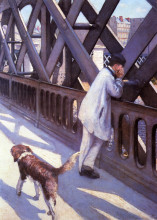 Копия картины "le pont de l&#39;europe" художника "кайботт гюстав"