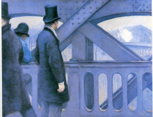 Копия картины "le pont de l&#39;europe" художника "кайботт гюстав"