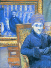 Копия картины "portrait of madame x..." художника "кайботт гюстав"