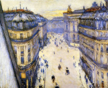 Копия картины "rue halevy, seen from the sixth floor" художника "кайботт гюстав"