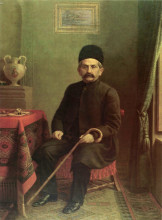 Копия картины "portrait of ali-qoli khan bakhtiari" художника "камаль оль-мольк"