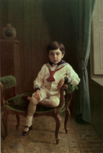 Копия картины "boy in a sailor uniform" художника "камаль оль-мольк"