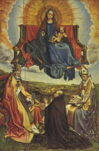 Репродукция картины "holy virgin in glory" художника "кампен робер"