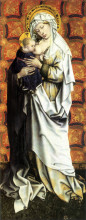 Репродукция картины "madonna and child" художника "кампен робер"