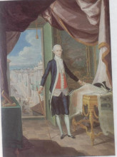 Репродукция картины "retrato del governador don miguel antonio de ust&#225;riz" художника "кампече хосе"