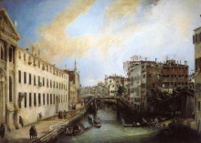 Копия картины "rio dei mendicanti" художника "каналетто"