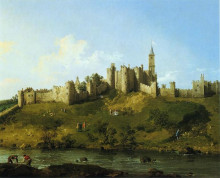 Репродукция картины "alnwick castle" художника "каналетто"