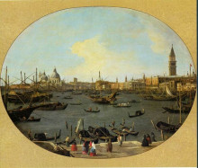 Картина "venice viewed from the san giorgio maggiore" художника "каналетто"