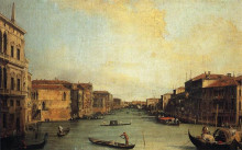 Репродукция картины "grand canal from the palazzo balbi" художника "каналетто"